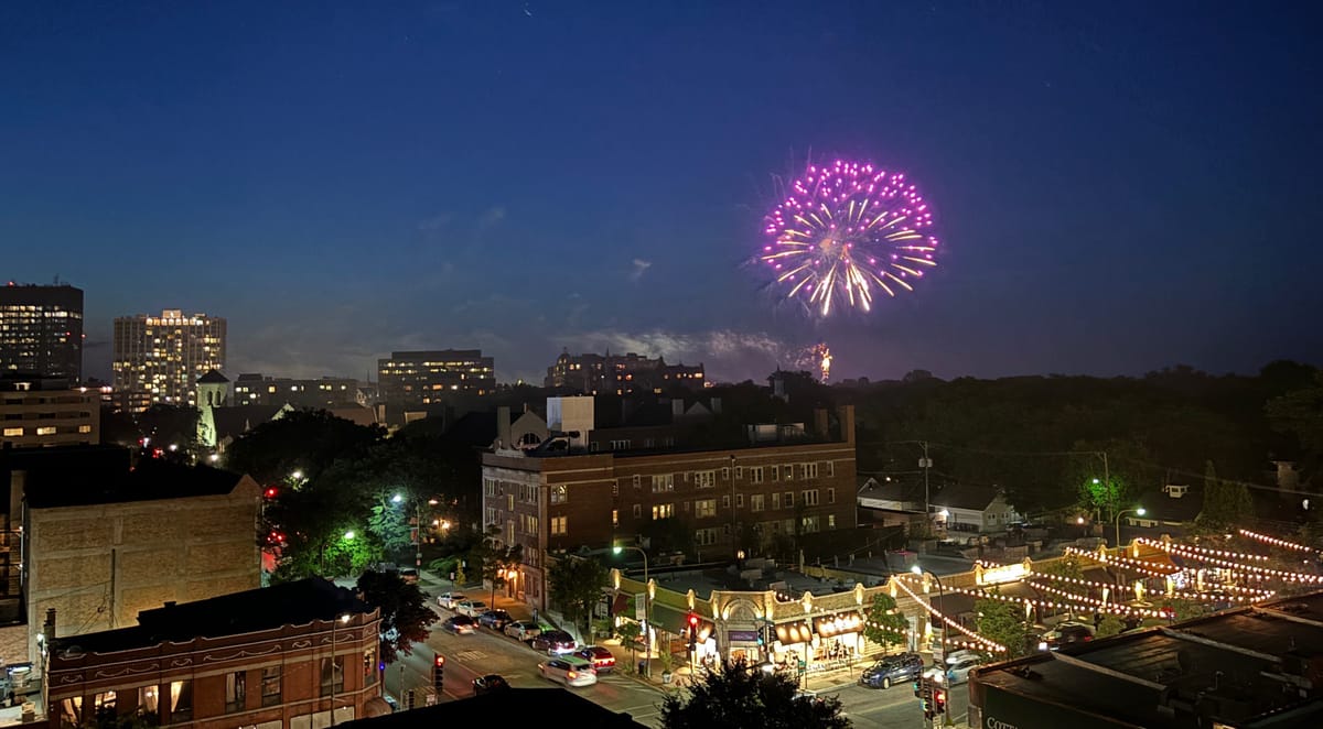 Evanston 4th of July fireworks