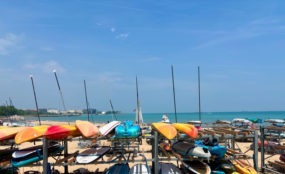 Evanston sailing beach